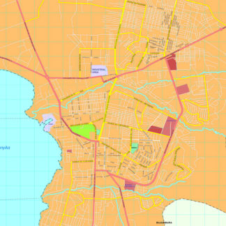 Bujumbura vector map. Eps Africa City Map. Illustrator Vector Maps ...